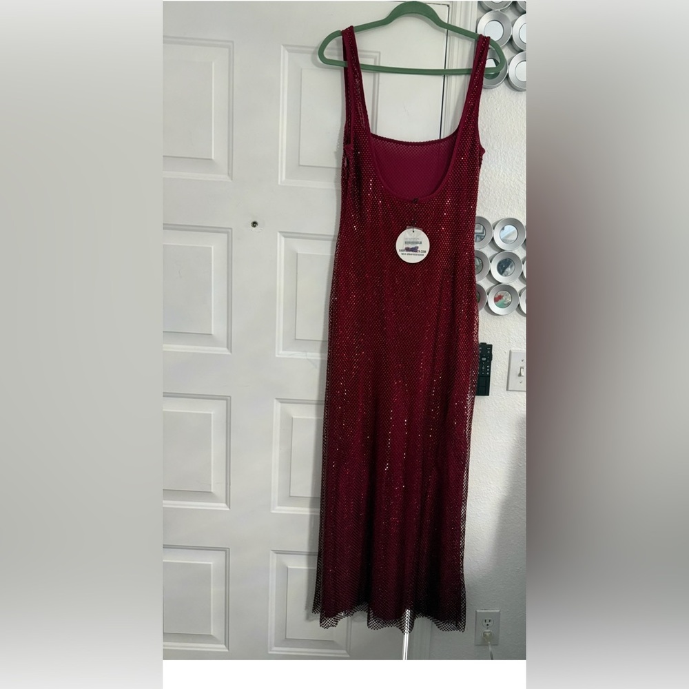 Stunning Red Sequin Maxi Dress - Picture 9 of 15